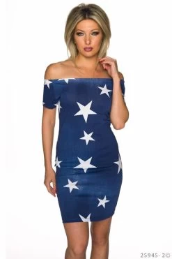 Bandeau Jurkje Denimlook Sterren