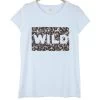 Wit Shirt Luipaardprint Pailletten -Progress Winkel attrait paris wit shirt luipaardprint met paillett
