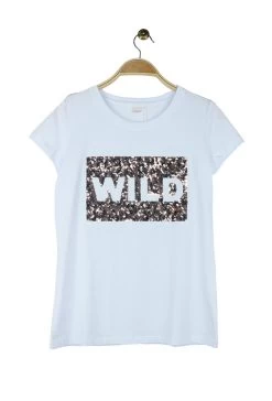 Wit Shirt Luipaardprint Pailletten -Progress Winkel attrait paris wit shirt luipaardprint met paillett 4