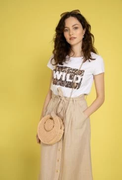 Zwart Shirt Luipaardprint Pailletten -Progress Winkel attrait paris zwart shirt luipaardprint met paille 2