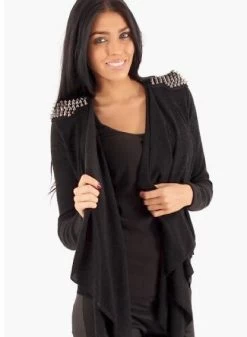 Grijs Vest Met Spikes