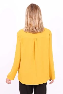 Okergeel Overslag Blouse 7 Okergeel Overslag Blouse -Progress Winkel esperance okergele overslag blouse 2