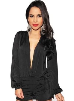 Playsuit Zwart -Progress Winkel gondola blu sexy zwarte playsuit 2