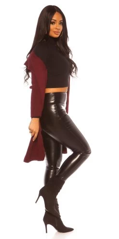 Bordeaux Vest Met Cappuchon -Progress Winkel in style fashion bordeaux vest met cappuchon 4