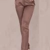 Bruine Pantalon -Progress Winkel in style fashion bruine glanzende pantalon