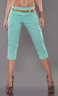 Mintgroene Capri Broek