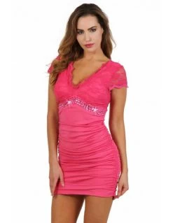 Roze Jurkje Kant Steentjes