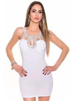 Wit Club Jurkje Pailletten -Progress Winkel in style fashion wit club jurkje 4
