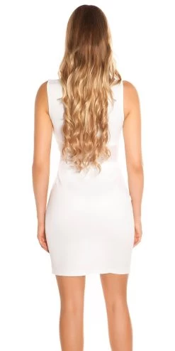 Wit Club Jurkje Mesh -Progress Winkel in style fashion wit party club jurkje mesh 2