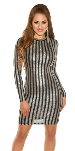 ZILVER EN ZWART PARTY JURKJE