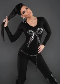 Zwarte Trui Met Glitter