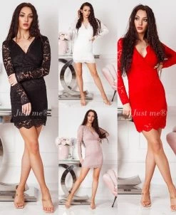 WITTE KANTEN JURK -Progress Winkel just me witte kanten jurk 2