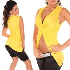 Wraplook Shirt -Progress Winkel koucla geel wraplook shirt 1