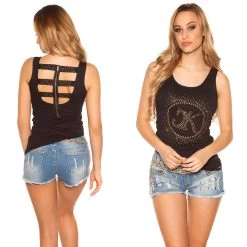 Zwarte Top Studs En Strass Rits 14 Zwarte Top Studs En Strass Rits -Progress Winkel koucla zwarte top met studs en strass 5