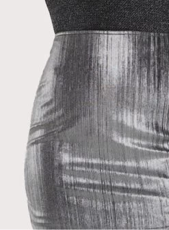 Wetlook Rokje Grijs -Progress Winkel milas zilverkleurige wetlook rok 3