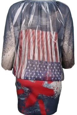 Tuniek Jurkje Amerika -Progress Winkel missy festival jurkje in print 1