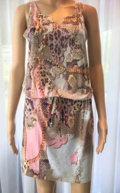 Roze Festival Jurkje Strass Luipaardprint