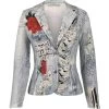 Blazer Denimlook Strass -Progress Winkel missy trendy blazer in denimlook