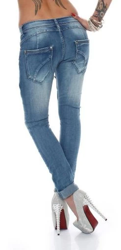 Progress Winkel -Progress Winkel mozzaar blauwe harem jeans 1