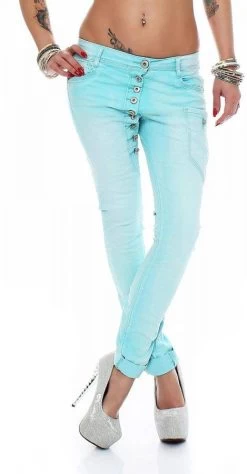 Turquoise Harem Jeans