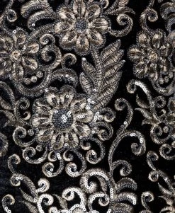 Zwart En Grijs Pailletten Jurkje -Progress Winkel parisian zwart en grijs pailletten glamour jurkje 4