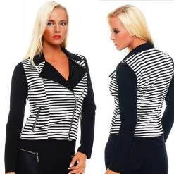 Zwart Wit Gestreept Jasje -Progress Winkel to shine zwart wit gestreept jasje 3