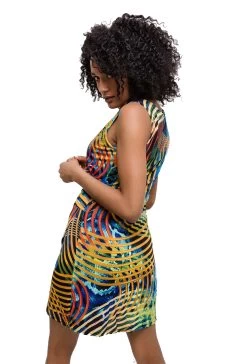 STRETCH JURKJE MET PRINT -Progress Winkel trendy festival jurkje 2