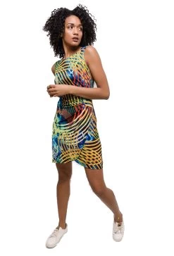 STRETCH JURKJE MET PRINT -Progress Winkel trendy festival jurkje 3