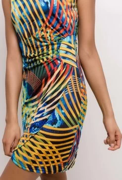 STRETCH JURKJE MET PRINT -Progress Winkel trendy festival jurkje 4