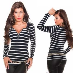 Shirt Blauw Wit -Progress Winkel vince otto gestreept shirt longsleeve blauw wit 4